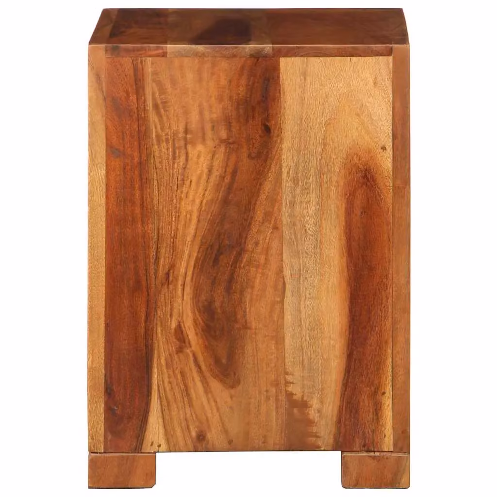 Berkfield Home Acacia Wood Side Table, Brown, W/D/H: 37 x 29 x 40 cm – 3