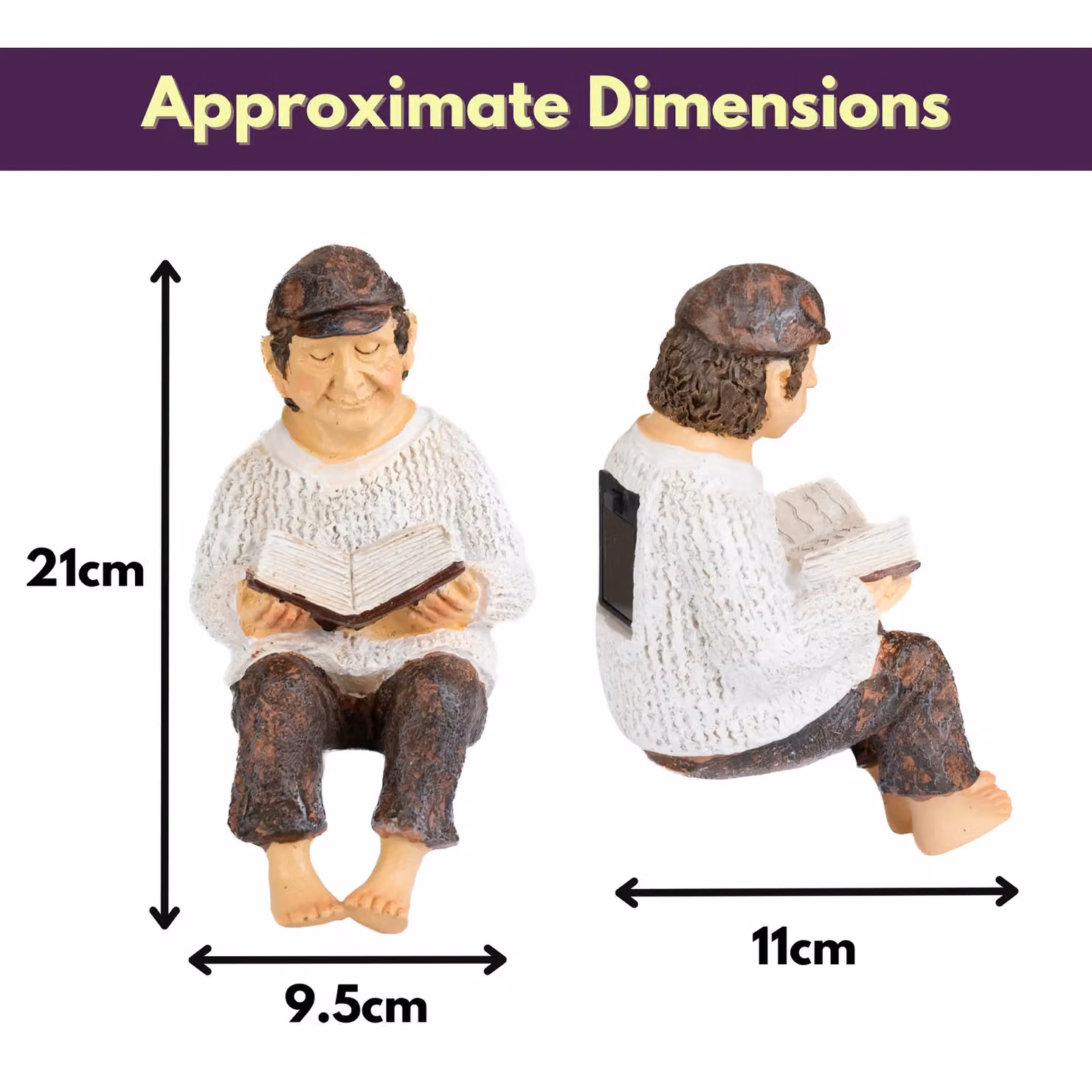 Marco Paul Sitting Grandparent Multicolour Polyresin Garden Ornaments – 4
