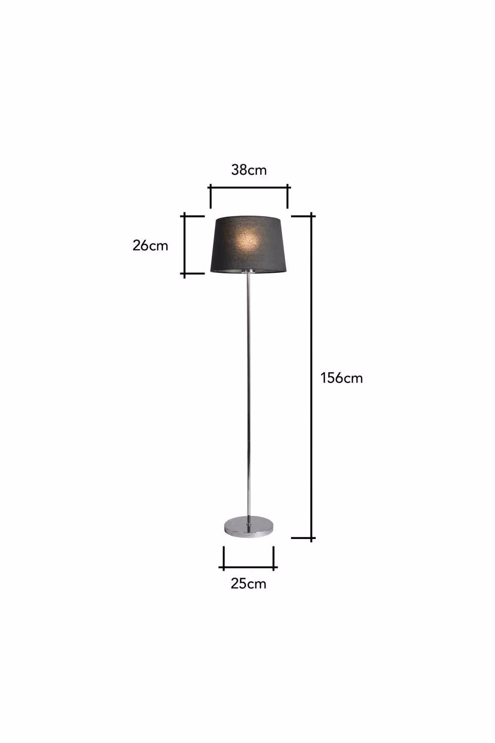 BHS Lighting Mira Touch Modern Floor Lamp in Silver and Chrome – 4