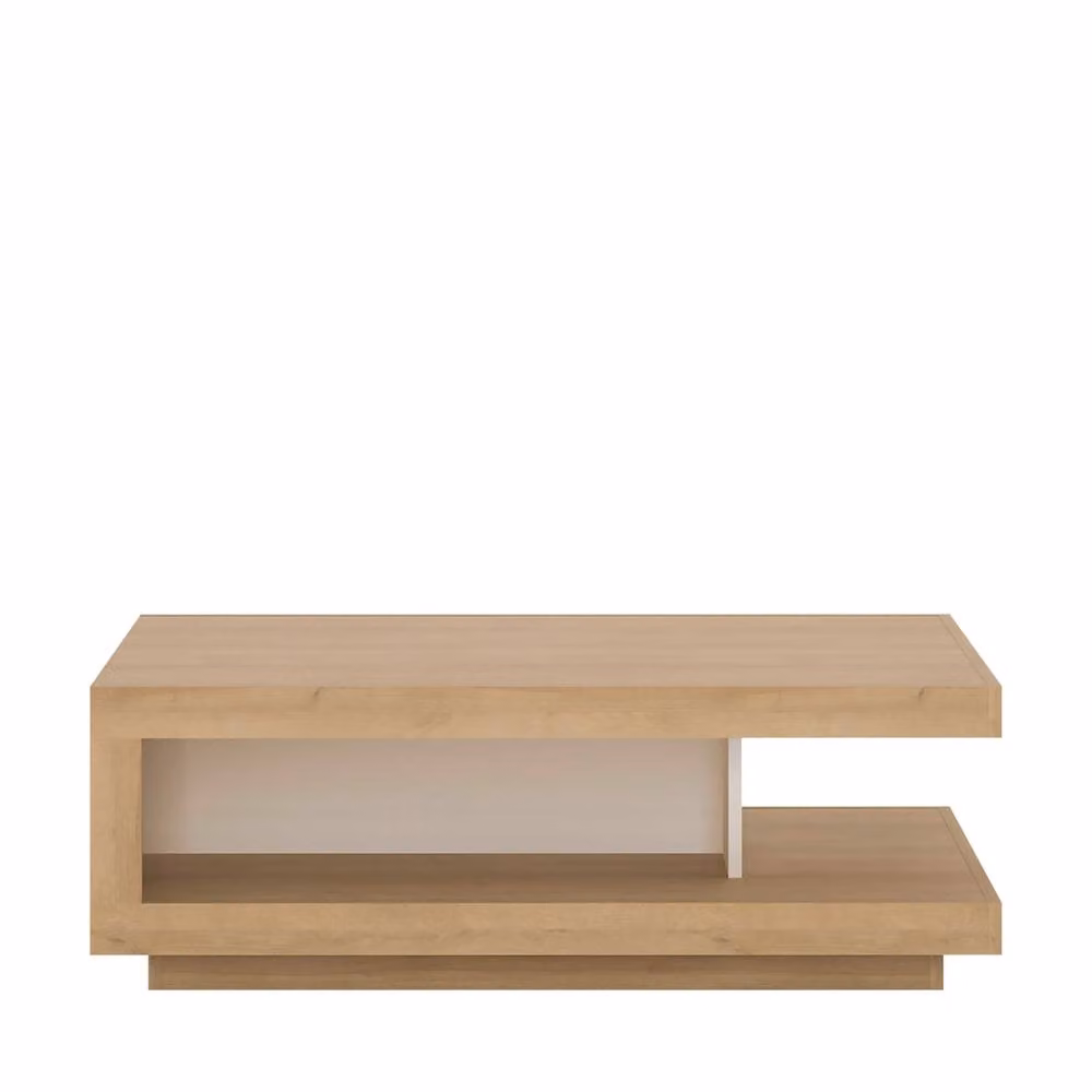 Wyld Haus Hjorring Minimalist Rectangular Coffee Table in Natural Oak – 2