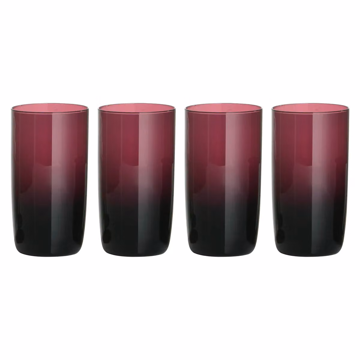 Orsina Set of Four Purple Crystal Tumbler Glasses – 3
