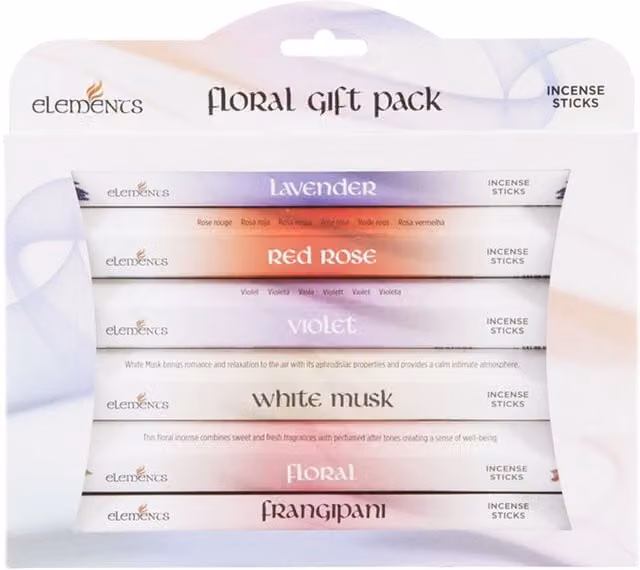 Elements Floral Incense Stick Gift Pack, Multicolour, 20g
