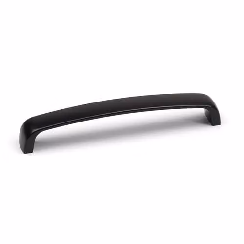 Matt Black Aluminium D-Bar Cabinet Handle with 160mm Fixing