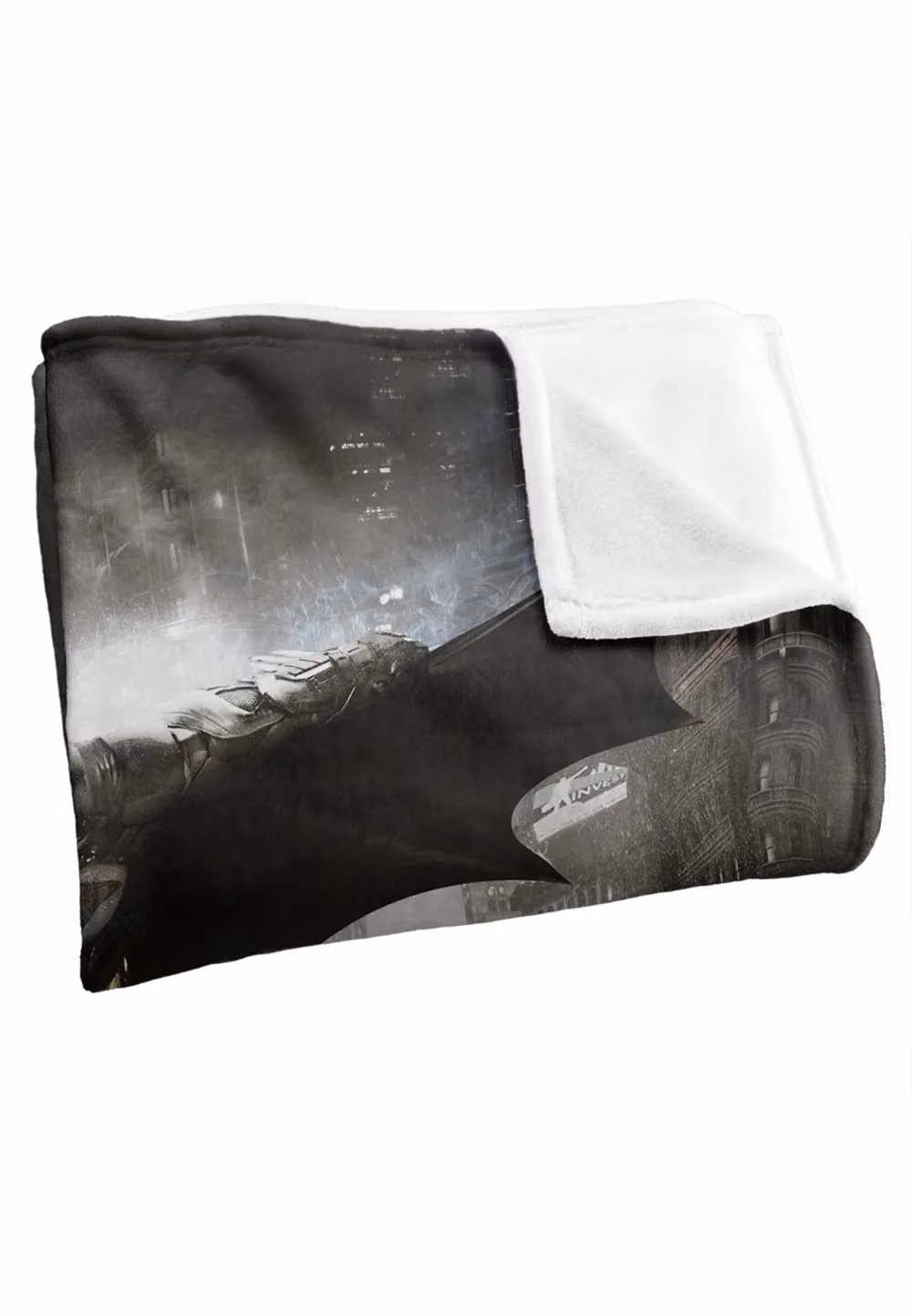 Warner Brothers Batman Arkham Knight Officially Licensed Silky Touch Super Soft Throw Blanket, White, W: 152 cm, D: 127 cm – 3