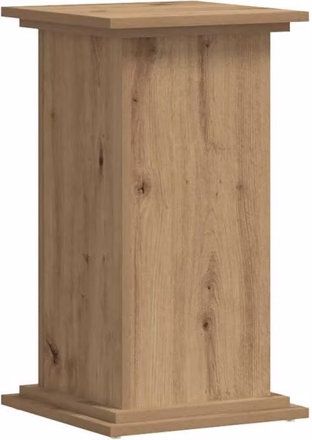Berkfield Home Artisan Oak Plant Stand, Brown, W/D/H: 33 x 33 x 60 cm – 1