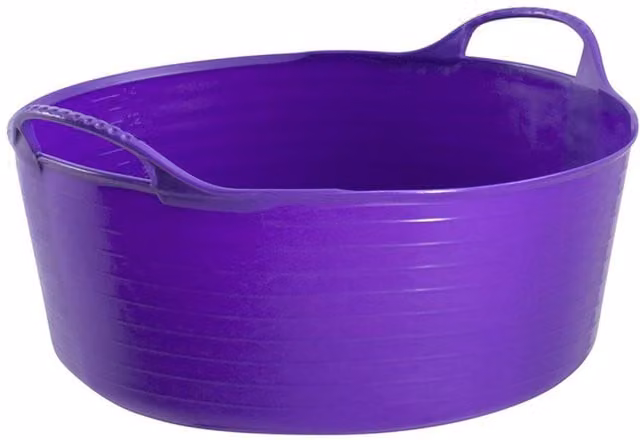 Red Gorilla Shallow Tub Trug Bucket in Purple, 15L