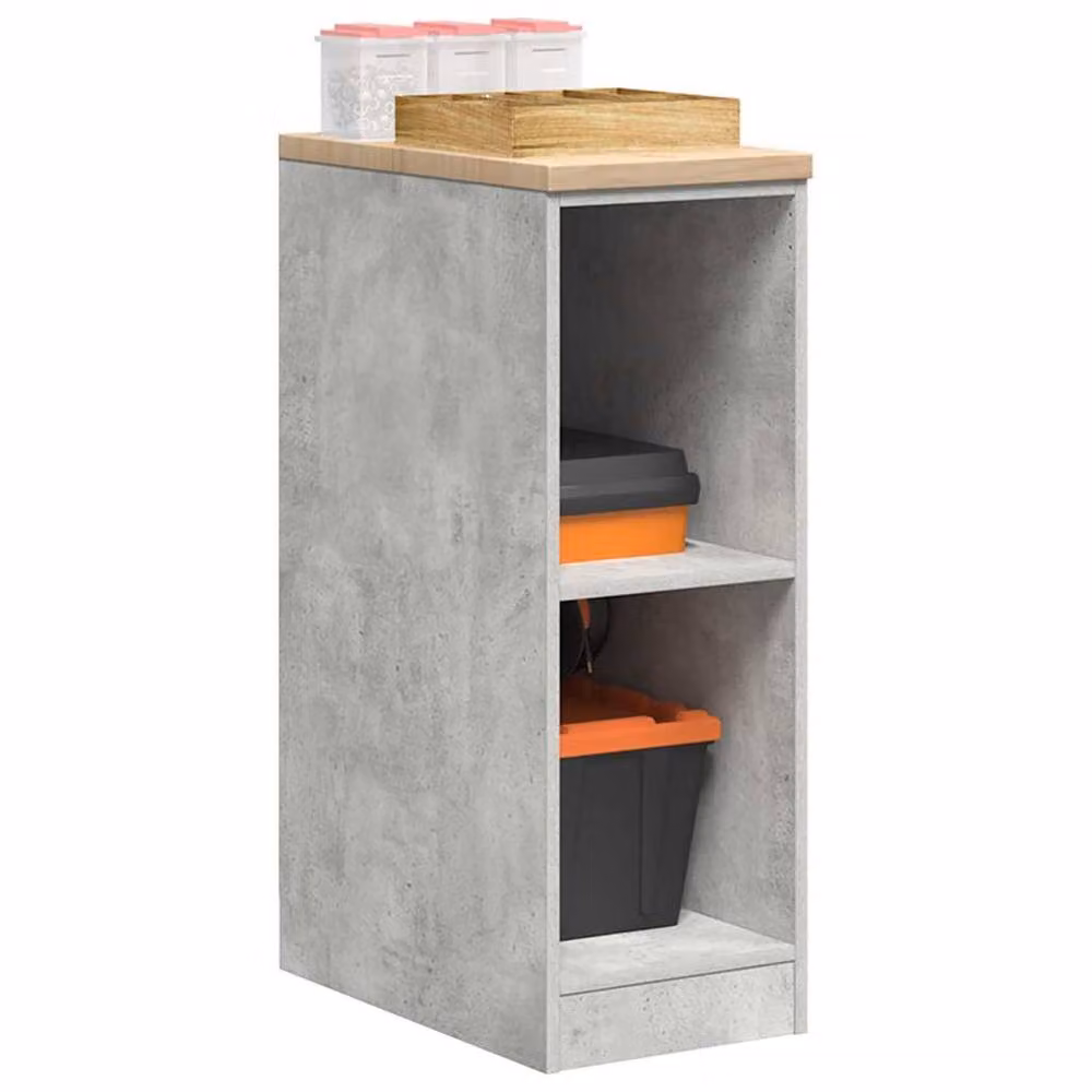 Berkfield Home Durable Garage Storage Cabinet in Concrete Grey, W/D/H: 30 x 51 x 85 cm – 2