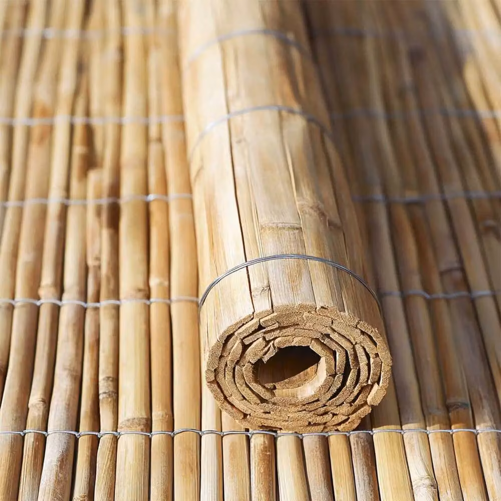 Access Garden Products Woven Bamboo Slat Screening Mat in Brown, W: 400 cm, H: 100 cm – 4