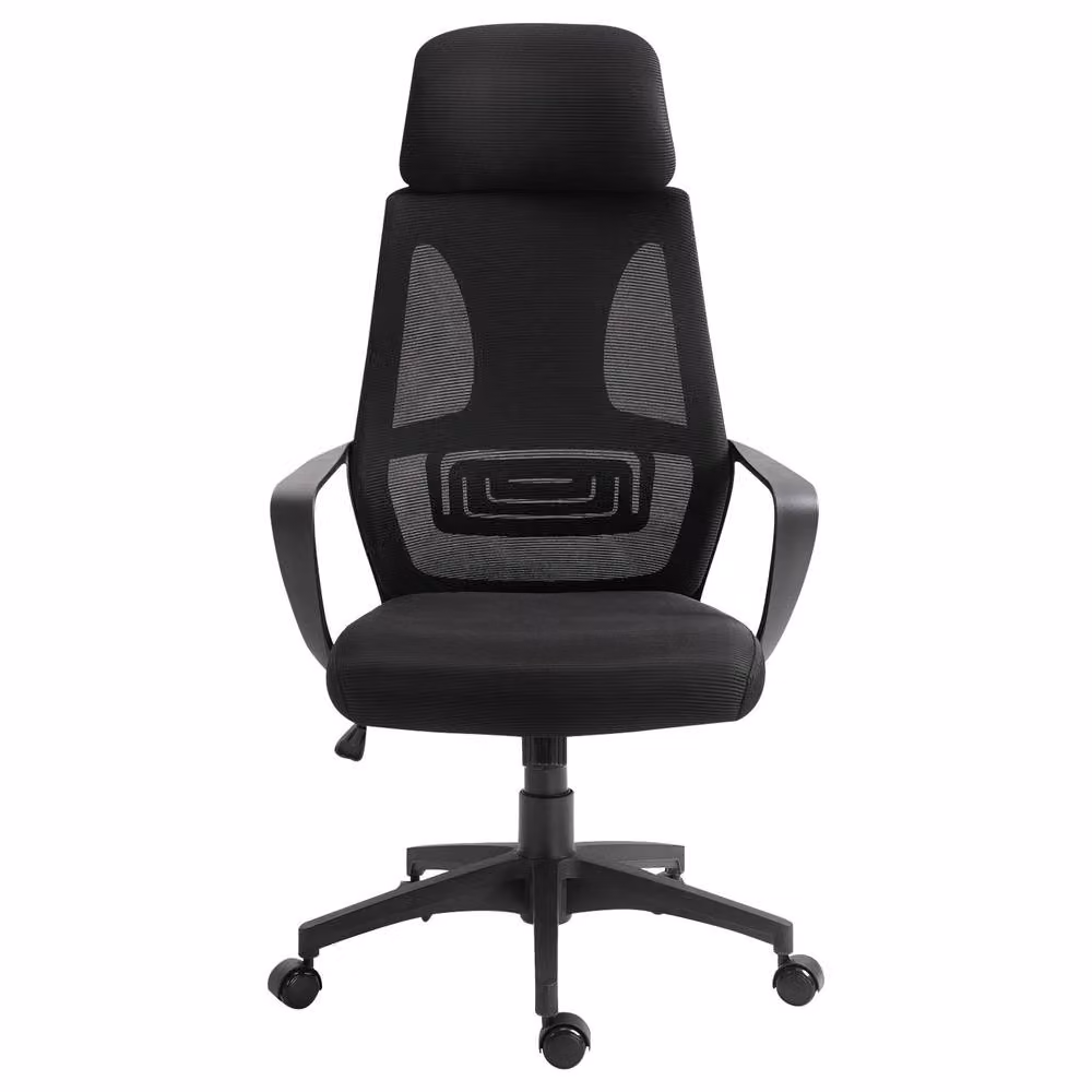 Rolipo Ergonomic High Back Mesh Office Chair with Headrest and Armrests in Black – 2