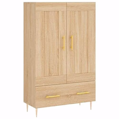 vidaXL Highboard in Brown Sonoma Oak, W/D/H: 69.5 x 31.0 x 115.0 cm – 1