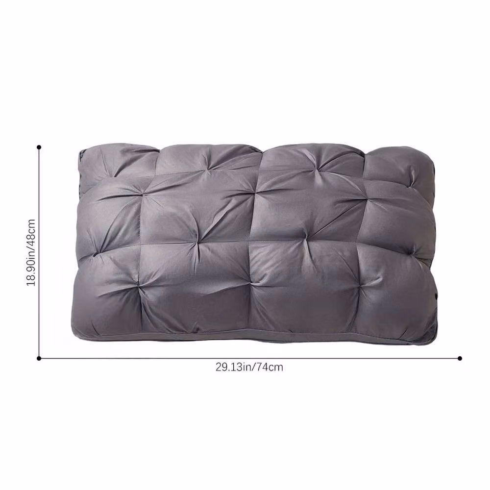 PAWNORA Hotel Quality Anti Allergic Polyester Pillows, Grey, 2 Pack, 800g each – 2