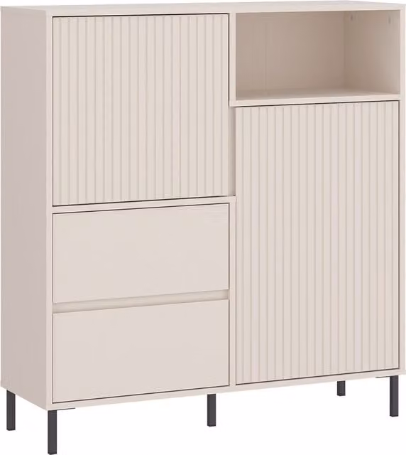 Furniture To Go Avenale Sideboard in Cashmere Beige with Soft Close Drawers