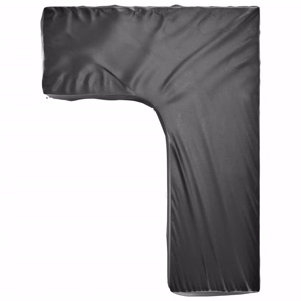 Berkfield Home L-Shaped Garden Furniture Covers, 2 Pack, Black, W/D/H: 210 x 260 x 80 cm – 4