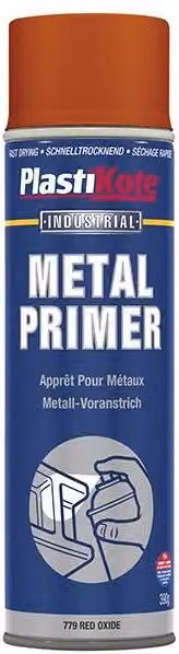 Plastikote Quick Drying Metal Primer Spray Red Oxide 400ml – 2