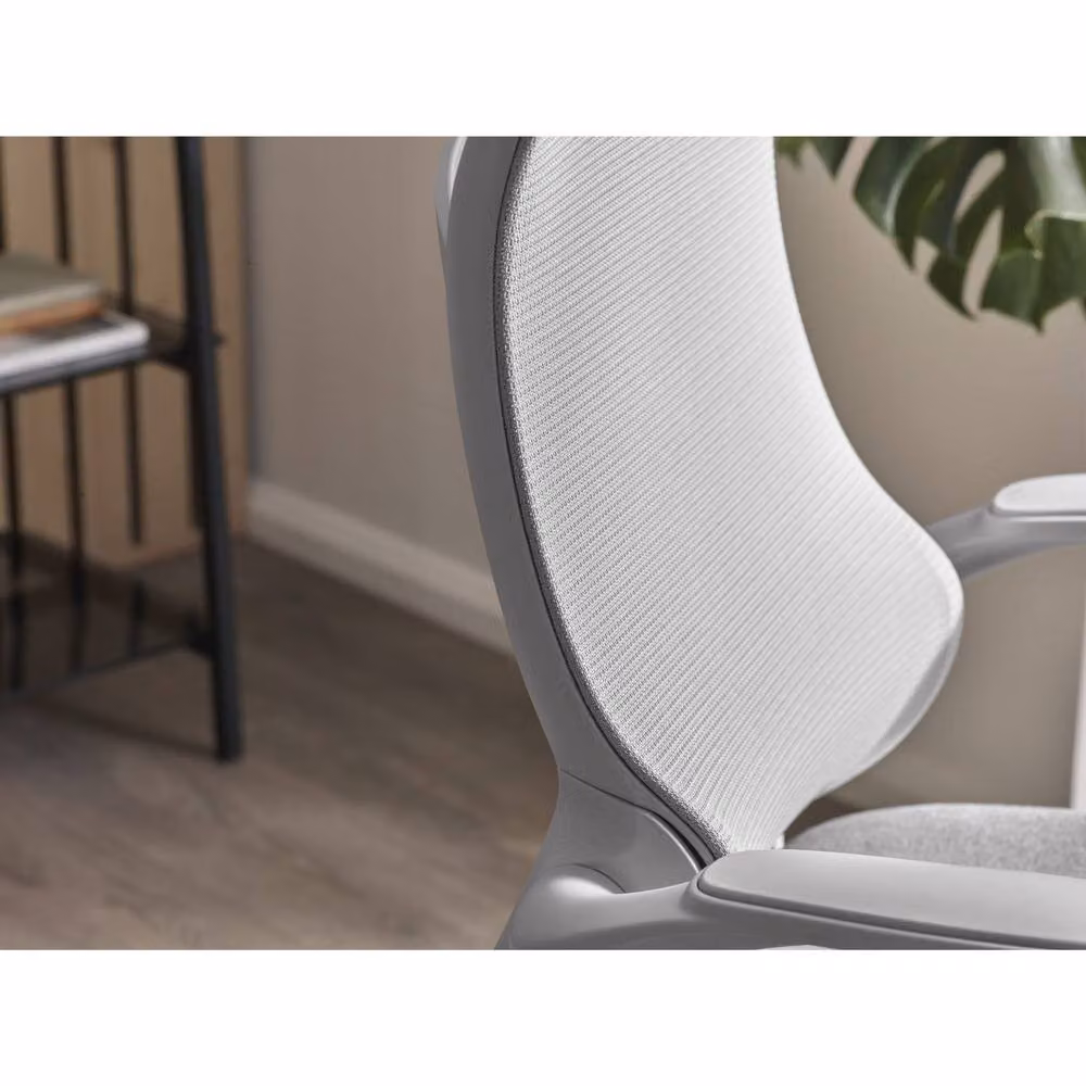 Cheshire Executive Straven Height Adjustable Modern Office Chair in Grey Fabric – 3