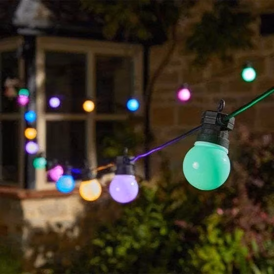 Marco Paul Multicoloured LED Sphere String Lights, 14.5m, Mains Powered – 1