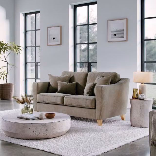 The Great Sofa Company Jackson 2 Seater Chenille Sofa in Brown – 1