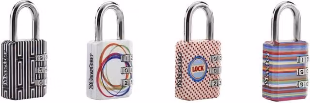 Master Lock Multicolour Patterned Combination Padlock