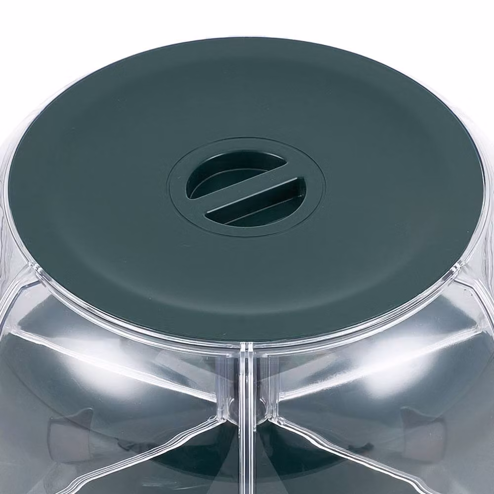 Living and Home 6 Grid Rotating Food Dispenser Grain Container in Green, Large – 5
