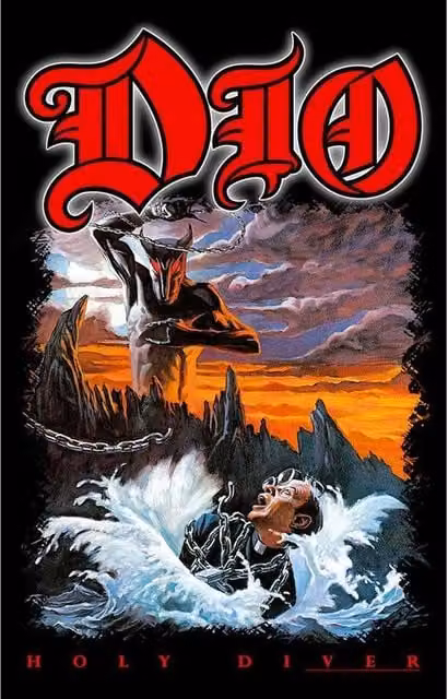 Dio Holy Diver Multicolour Textile Graphic Poster – 1