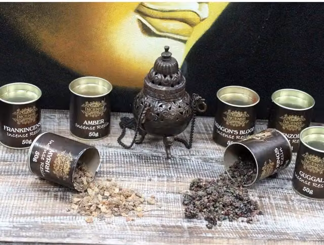 KDMK Guggal Resin Incense in Chocolate Brown