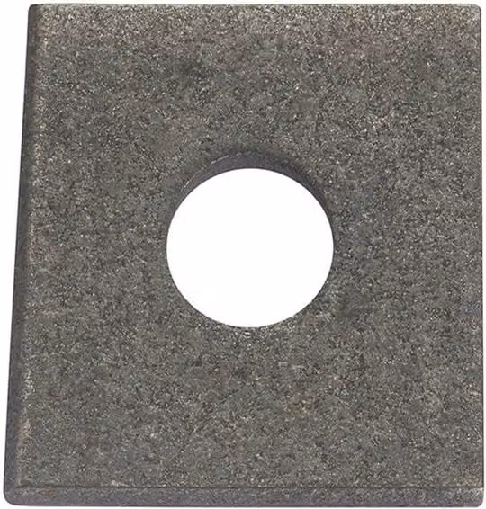 Unifix Galvanised Steel Square Plate Round Hole Washers, Grey, M12 x 40 x 5.0 mm, Box of 100