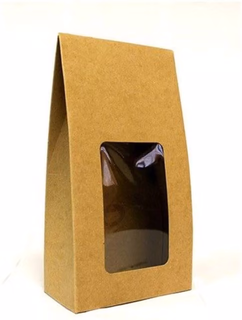 KDMD Elegant Brown Kraft Paper Flat Pack Gift Box for Jewellery and Small Gifts, W/D/H: 21 x 11 x 6 cm