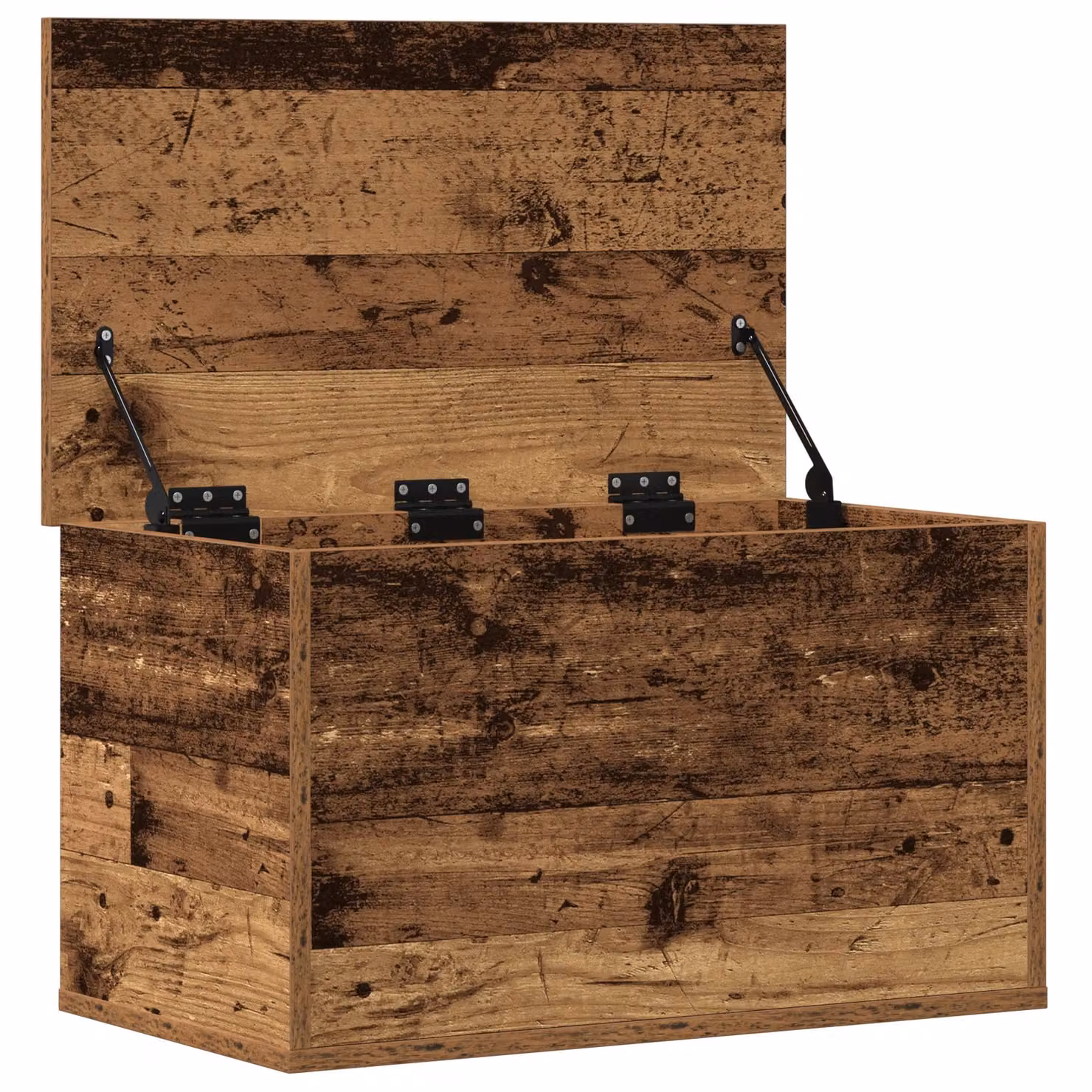 Berkfield Home Rustic Brown Engineered Wood Storage Box W/D/H: 60 x 35 x 35 cm – 3