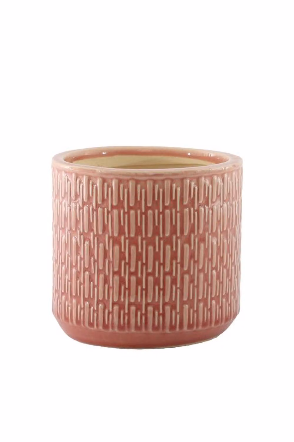 Hortus Salmon Pink Ceramic Gosford Planter, H 22 cm x Dia 22.5 cm – 2