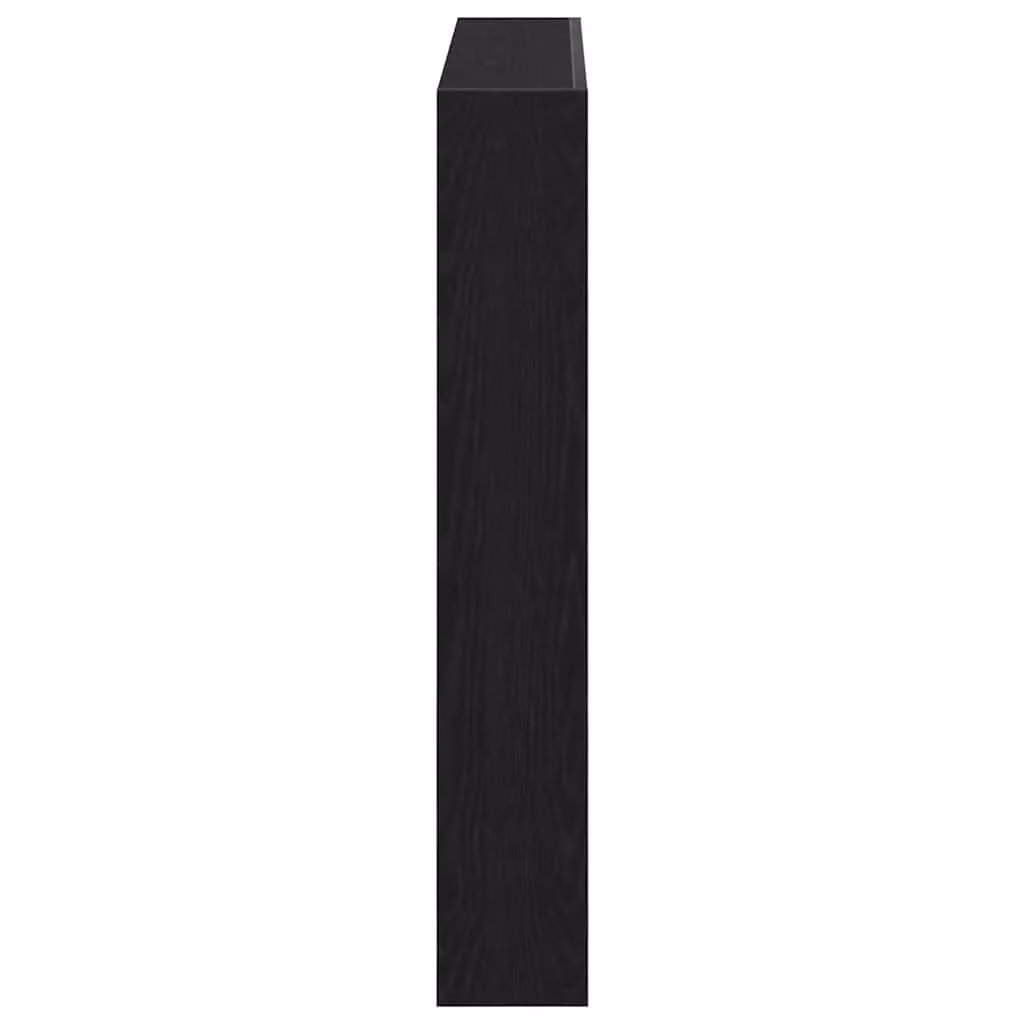 Berkfield Home Modern Black Oak Headboard Cabinet with Integrated LED Lighting and USB Charging Port, W: 100 cm, D: 17 cm, H: 102 cm – 6