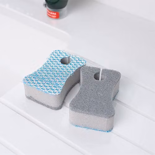 Addis Fairy Platinum Non Scratch Sink Washing Up Scourer Sponge, Pack of 2, Grey – 2
