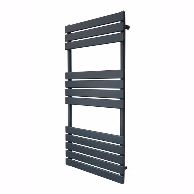 Monstershop Grey Steel Flat Panel Towel Radiator, Width: 60 cm