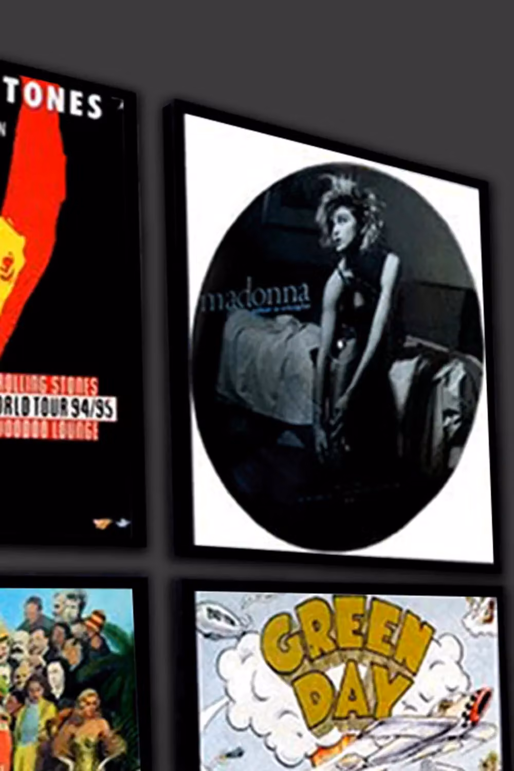 Find Me A Gift Retro Record Album Frame, Black, 32 cm – 2