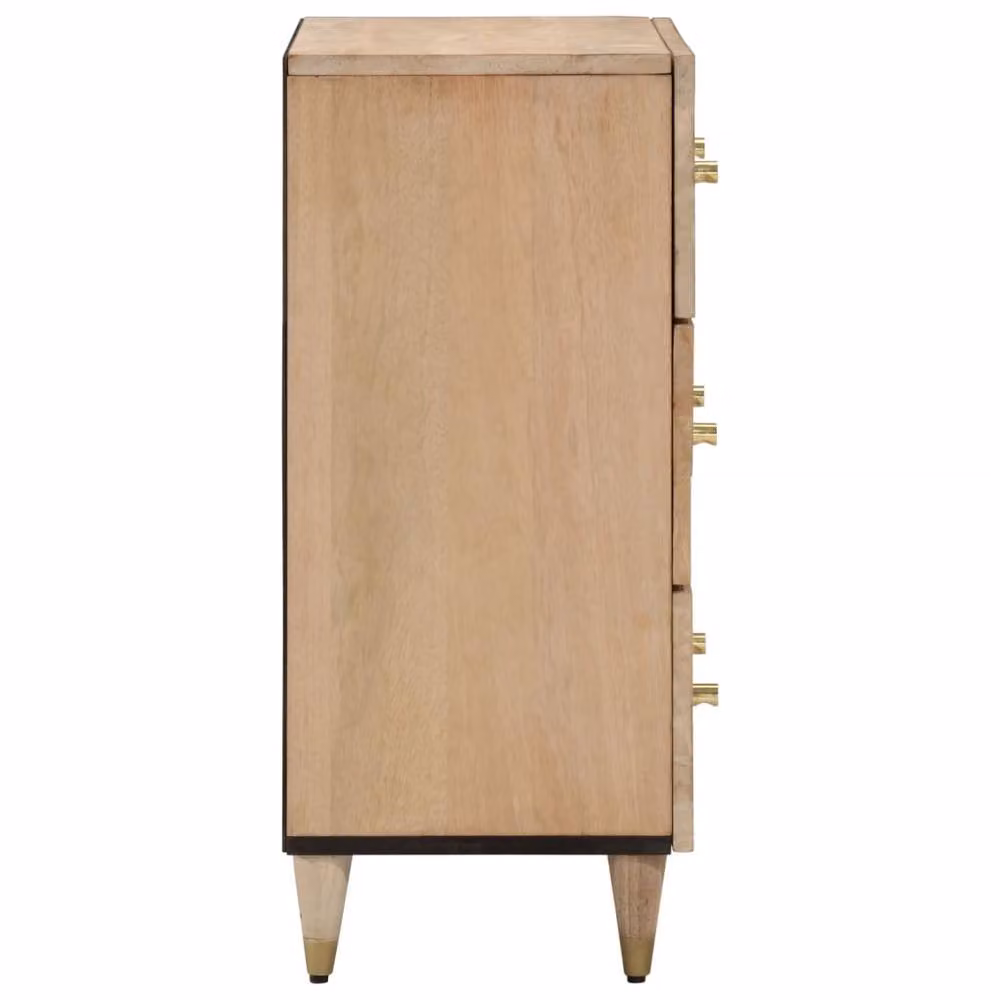 Berkfield Home Side Cabinet in Light Tan Mango Wood, W/D/H: 60 x 33 x 75 cm – 2