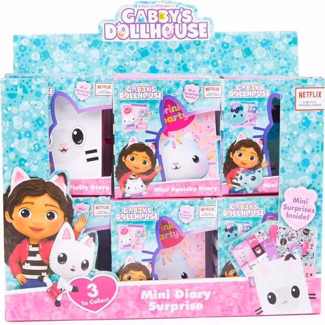 Gabby's Dollhouse Mini Diary in Multicolour