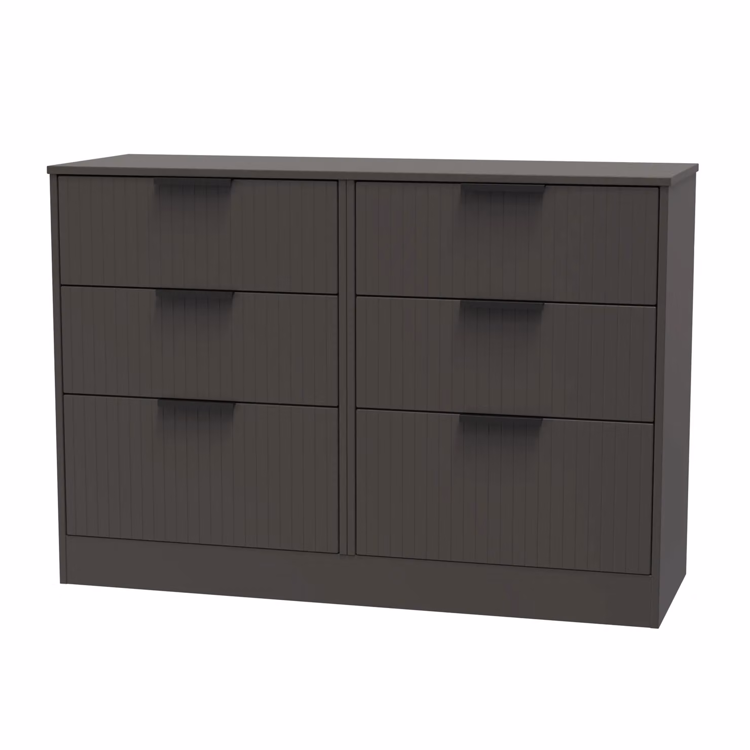 Ready Assembled 2 U Denver 6 Drawer Wide Chest in Dark Grey – 2