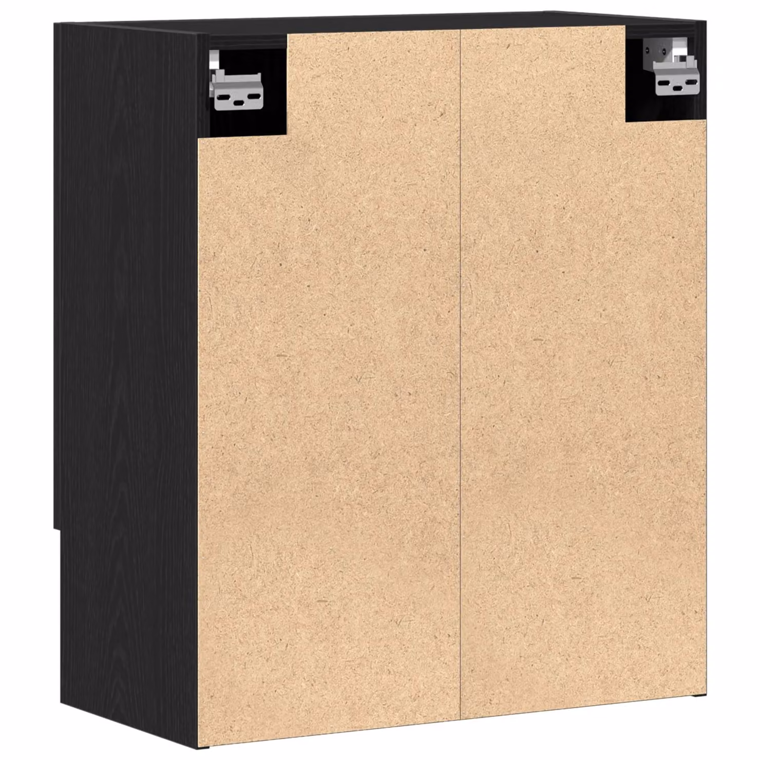 Berkfield Home Black Oak Wall Cabinet with Hinged Doors and Internal Shelves, W/D/H: 60 x 31 x 70 cm – 3