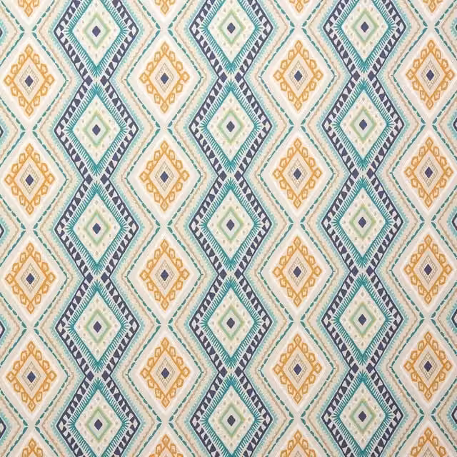 Terrys Scandinavian Graphic Cotton Towel for Adults in Blue and Multicolour