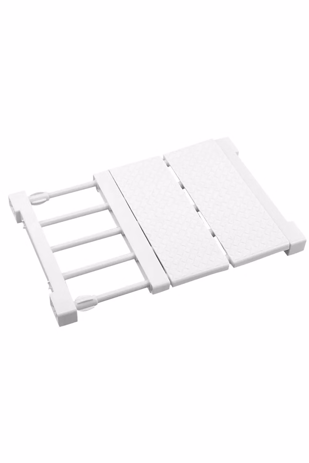 Living and Home Multiuse Scalable Wardrobe Storage Organizer Divider Rack, White, Width: 30-40 cm – 3