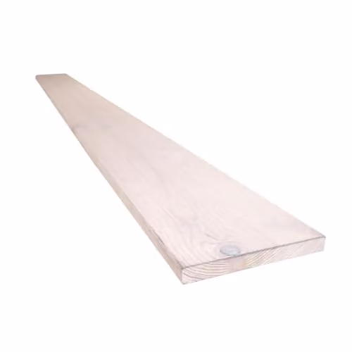 Snowdon Timber Light Grey Softwood Furniture Board, 4 Pack, L 198 cm x W 17.7 cm x T 2 cm