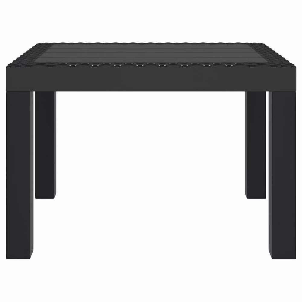Berkfield Home Garden Table in Anthracite and Black, W/D/H: 59 x 47 x 40 cm – 3