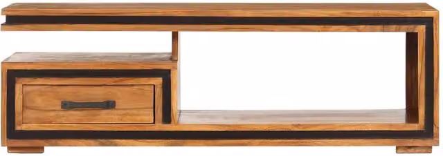 Berkfield Home Brown Solid Acacia Wood Coffee Table W/D/H: 100 x 45 x 33 cm – 1