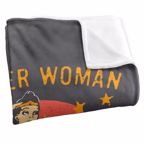 Warner Bros. DC Wonder Woman Silky Touch Super Soft Fleece Throw Blanket, Multicolour – 2