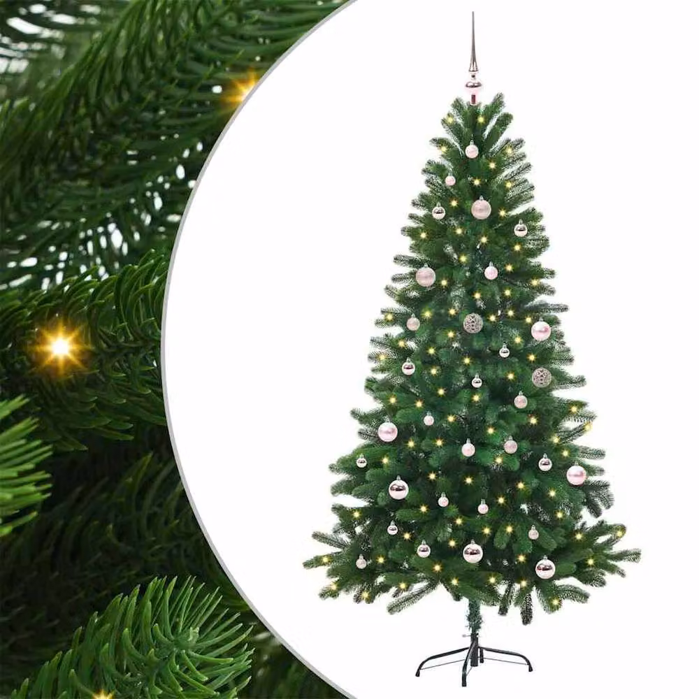 Berkfield Home Realistic Green Christmas Tree with 150 LEDs and Stand, Height: 150 cm – 2