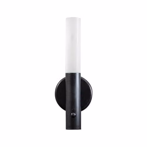 ValueLights Oakley Black Rechargeable Portable Wall Light with Motion Sensor and Warm White Night Light