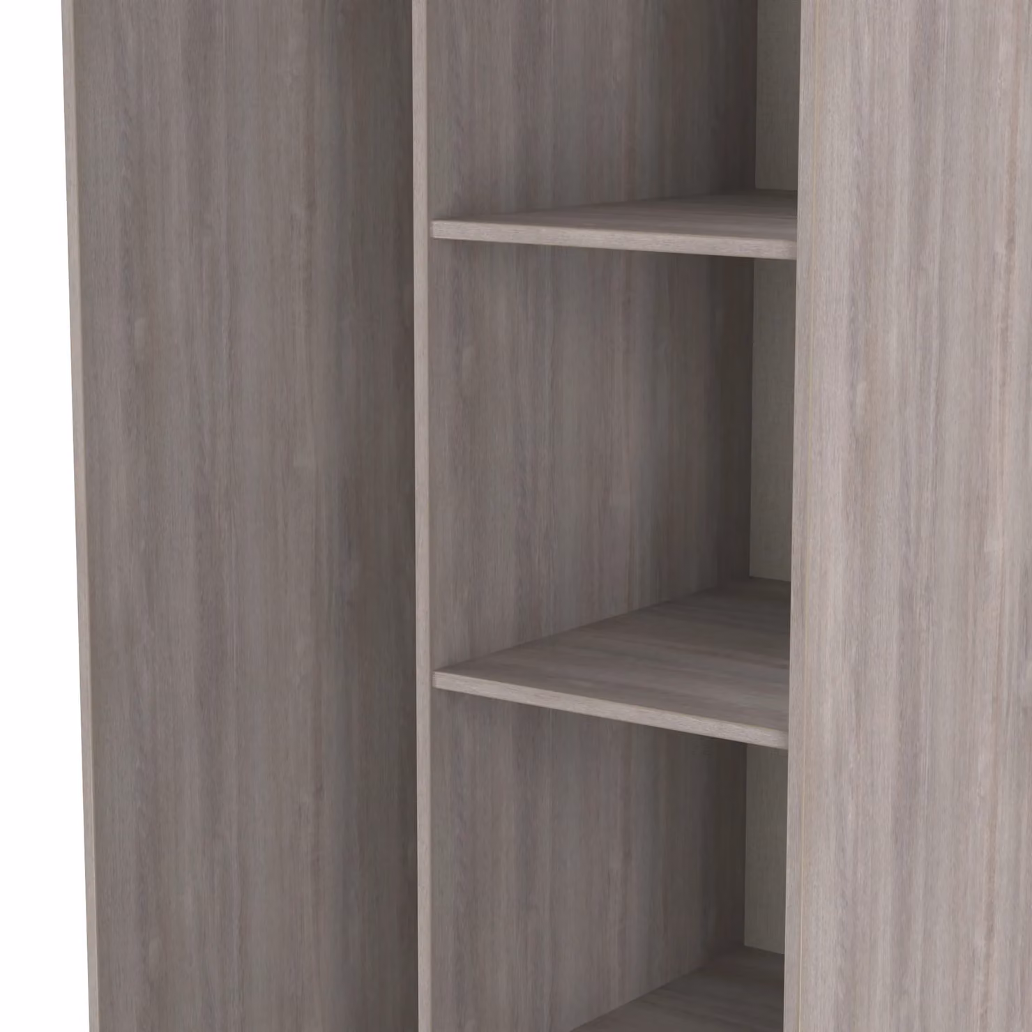 Ready Assembled 2 U Fuji Open Wardrobe in Light Grey – 3