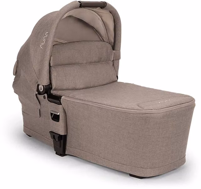 Nuna MIXX Next Carrycot in Grey Textile with Cotton and Rain Cover Included
