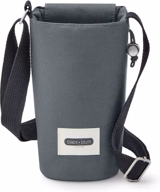Black + Blum Insulated Polyester Bottle Bag in Grey and Black
