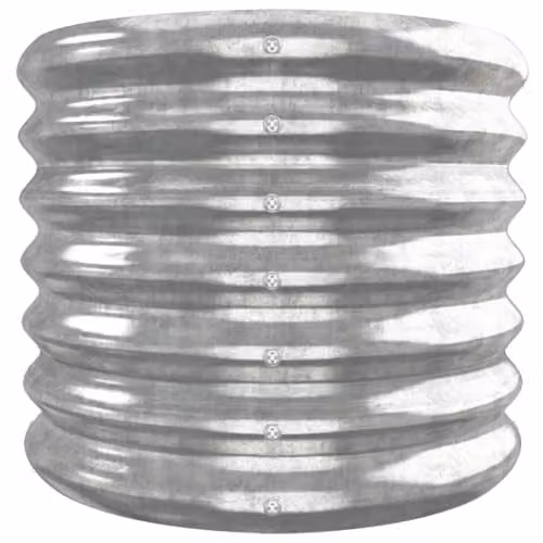 vidaXL Galvanised Steel Raised Bed, Silver, W: 260 cm, D: 40 cm, H: 36 cm – 3