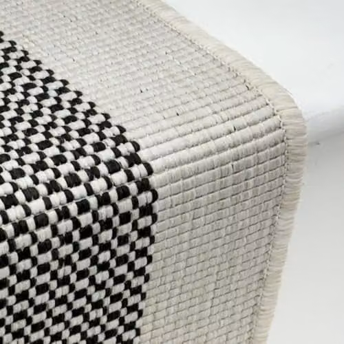 runrug Vichy Indoor/Outdoor Stair Runner Rug, Grey – 4